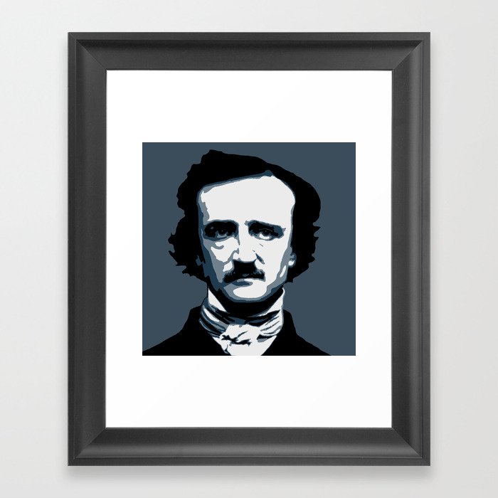 Edgar Allan Poe Framed Art Print by Savant Designs | Society6