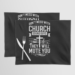Church Sound Engineer Audio System Music Christian Placemat
