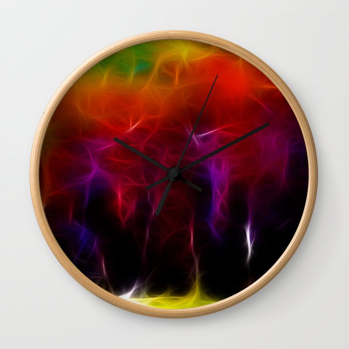 Colorful Forest Digital Wall Clock