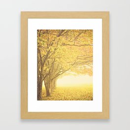 Gold season Framed Art Print