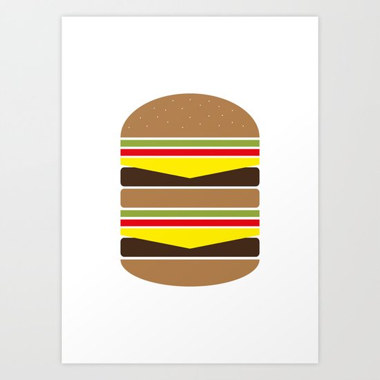 Burger Illustration Art Print