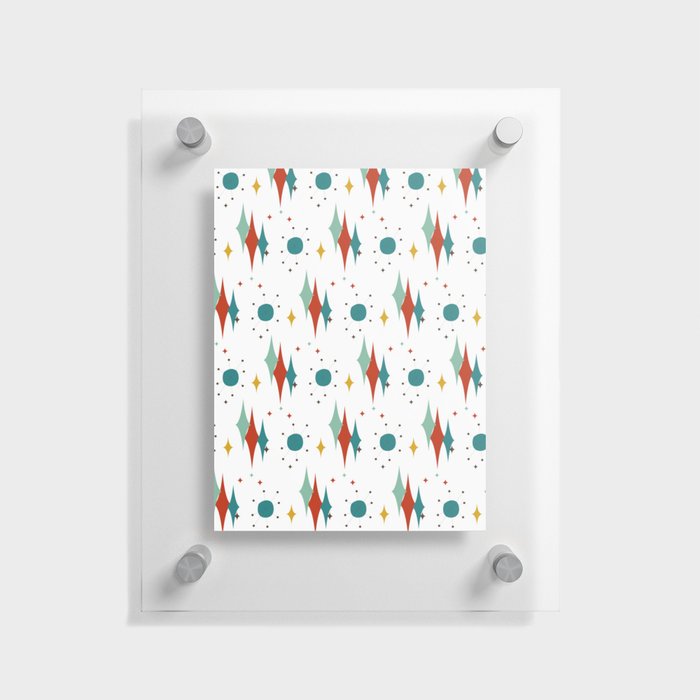 Mid Century Modern Abstract Pattern 14 Floating Acrylic Print