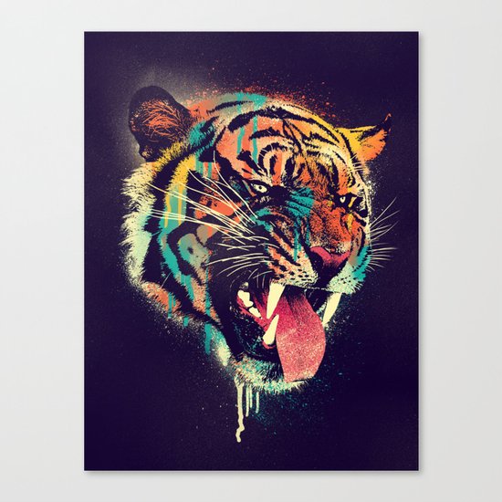 FEROCIOUS TIGER Canvas Print