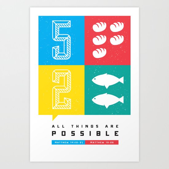 Matthew Mash Up Art Print