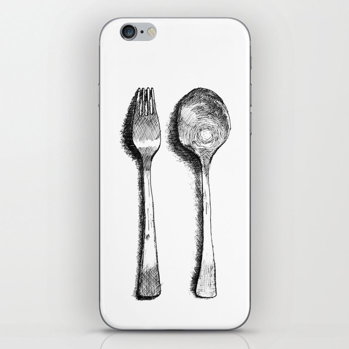 spoon and fork iPhone Skin