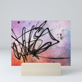 Tied In Knots : Vibrant Ink Abstract Mini Art Print