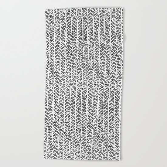 Knit Outline Beach Towel