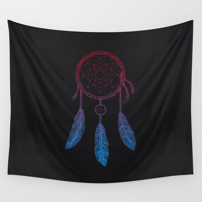 Gradient Dream Catcher Wall Tapestry