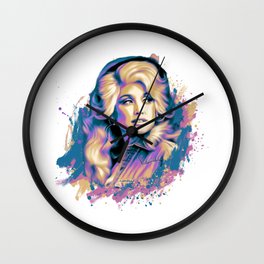 Dolly Parton Singers Wall Clock