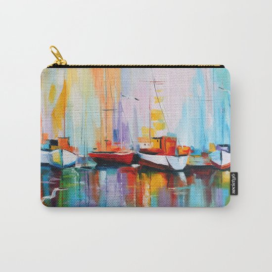 Boats at the dock Carry-All Pouch