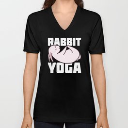 Rabbit Yoga I Meditation Bunnie I Rabbit V Neck T Shirt