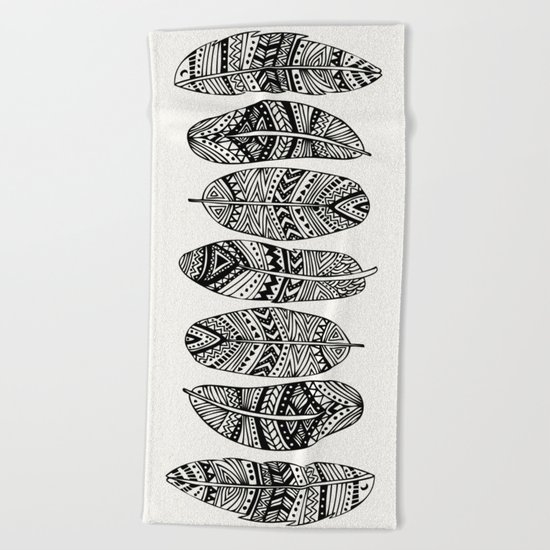 Feathers Of My Life Beach Towel
