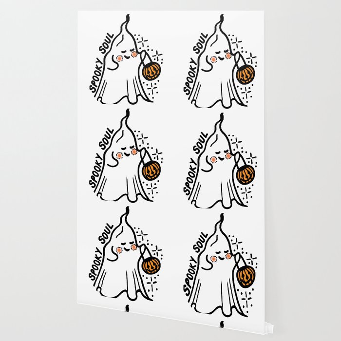 Cute Spooky Soul Ghost Halloween Wallpaper By Beththekilljoy
