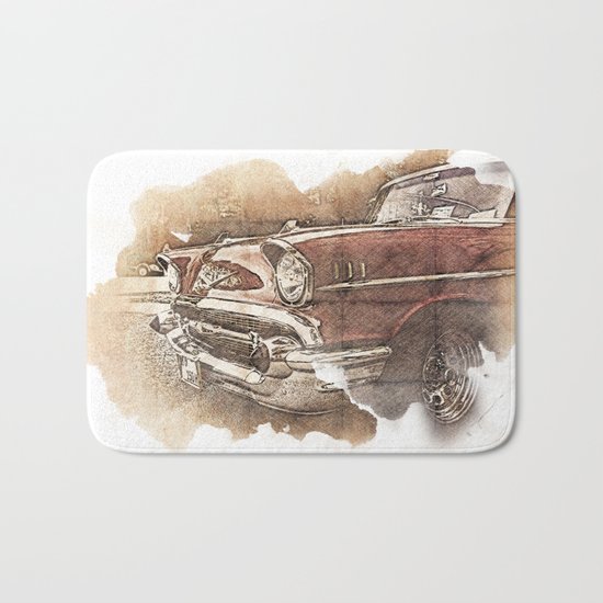 Retro Car Bath Mat