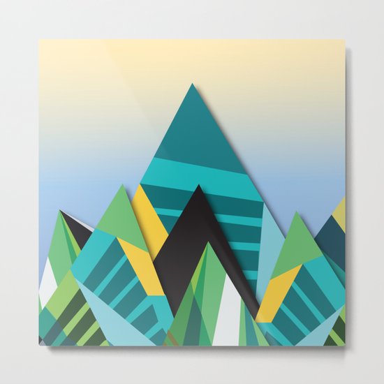 Cosmic Mountains No. 2 Metal Print