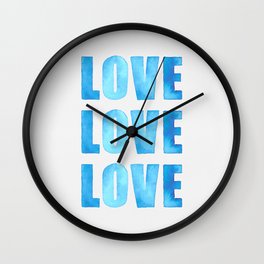 LoveLoveLove  Wall Clock