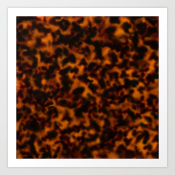 Tortoiseshell amber pattern  Art Print