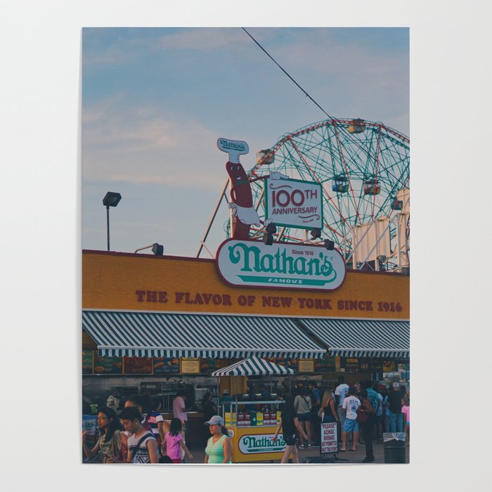 Coney Island Boardwalk (New York) Poster