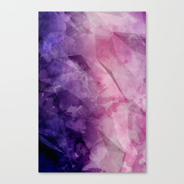 Violet Watercolor Painting In Ultra Violet Purple And Pink
