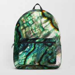 Shimmering Green Abalone Mother of Pearl Backpack
