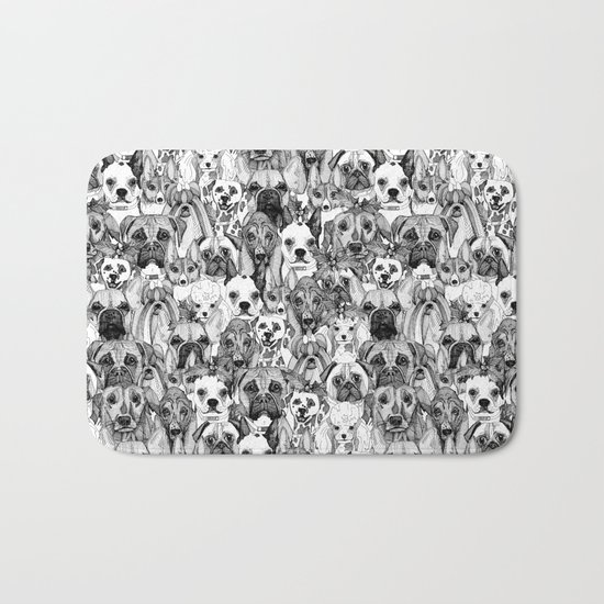 christmas dogs Bath Mat
