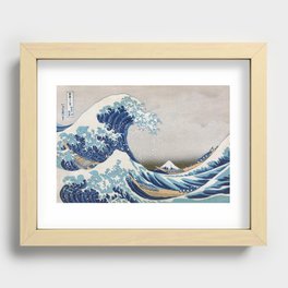 Under the Wave off Kanagawa Japanese Art Recessed Framed Print