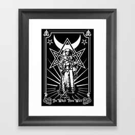 Aleister Crowley - Do What Thou Wilt Framed Art Print