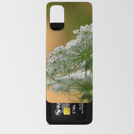 Queen Anne's Lace flower in golden light Android Card Case