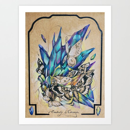 Creativity Is Courage Art Print