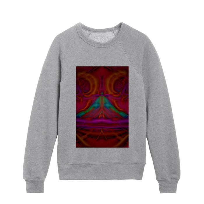 A little bit crazy mask ... Kids Crewneck