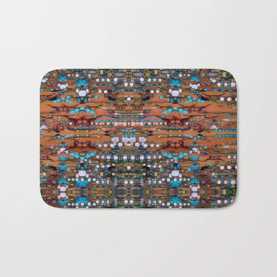Abstract Indian Boho Bath Mat