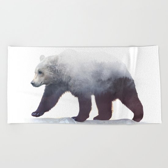 Wild Bear Beach Towel