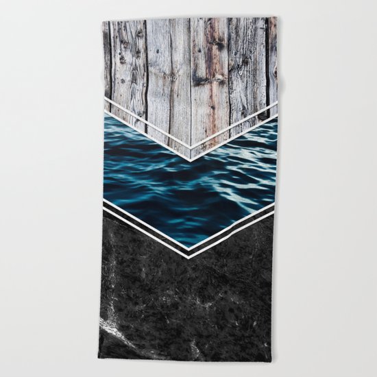 Striped Materials of Nature IV Beach Towel