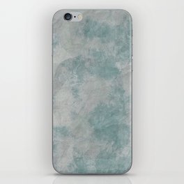 Elegant blue grey bent paper iPhone Skin