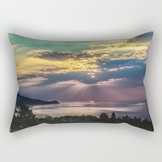 Cloudy sunrise Rectangular Pillow
