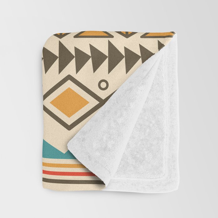 Aztec pattern 03 Throw Blanket by bluelela Society6