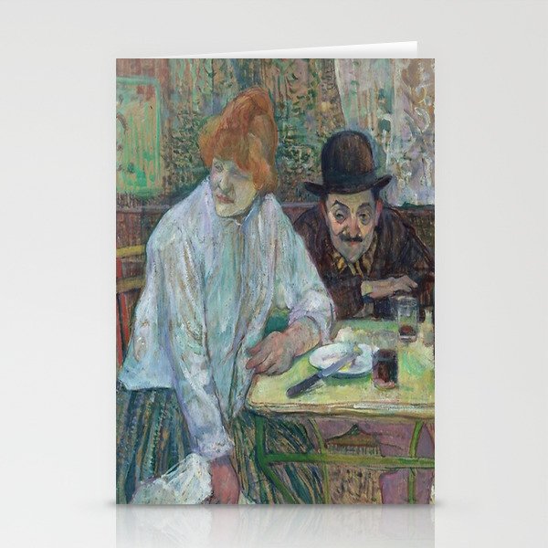 Henri de Toulouse-Lautrec - In The Restaurant La Mie Stationery Cards