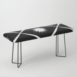Black and White Sun Bench