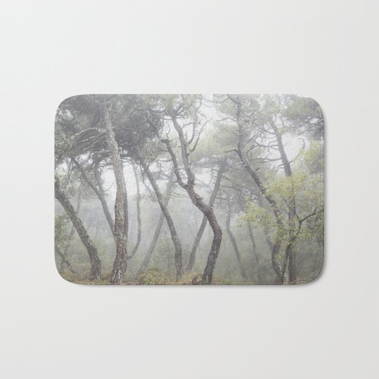 "Forest dance". Into the foggy woods... Bath Mat