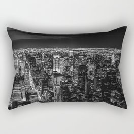 Manhattan. Black and white Rectangular Pillow