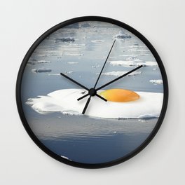 Egg-berg - Arctic Egg Sunny Side Up Wall Clock