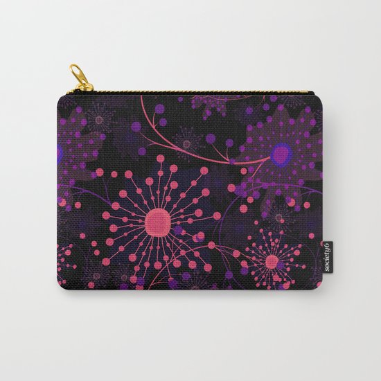 Pink fireworks . Abstract pattern . Carry-All Pouch
