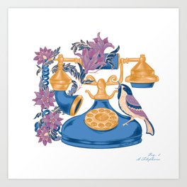 A Telephone Art Print