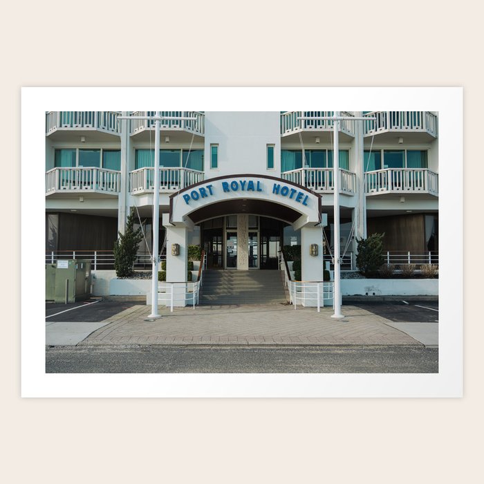 Port Royal Hotel, Wildwood Crest Art Print by Jon Bilous Society6