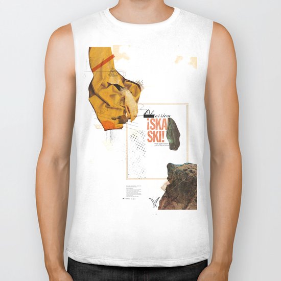 "Prescriptions and Placebos" - Mixed Media 1 of 2 Biker Tank