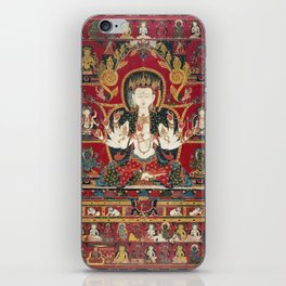 Buddhist Thangka Pratisara Pancha Raksha 56 Deities iPhone Skin