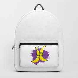 Bananas in love Backpack | Love, Cartoon, Happy, Compliment, Two, Whimsical, Friends, Cute, Yellows, Pals 