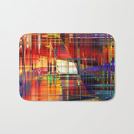 steel 3 Bath Mat | Architecture, Collage, Abstract, Digital 