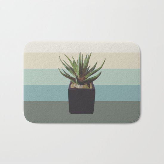 polygon plant Bath Mat