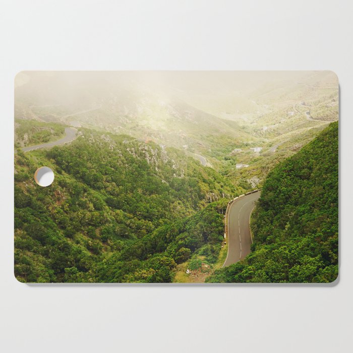 Tenerife Mountains Road | Anaga Rural Park, Canary Islands | Travel Photography Cutting Board